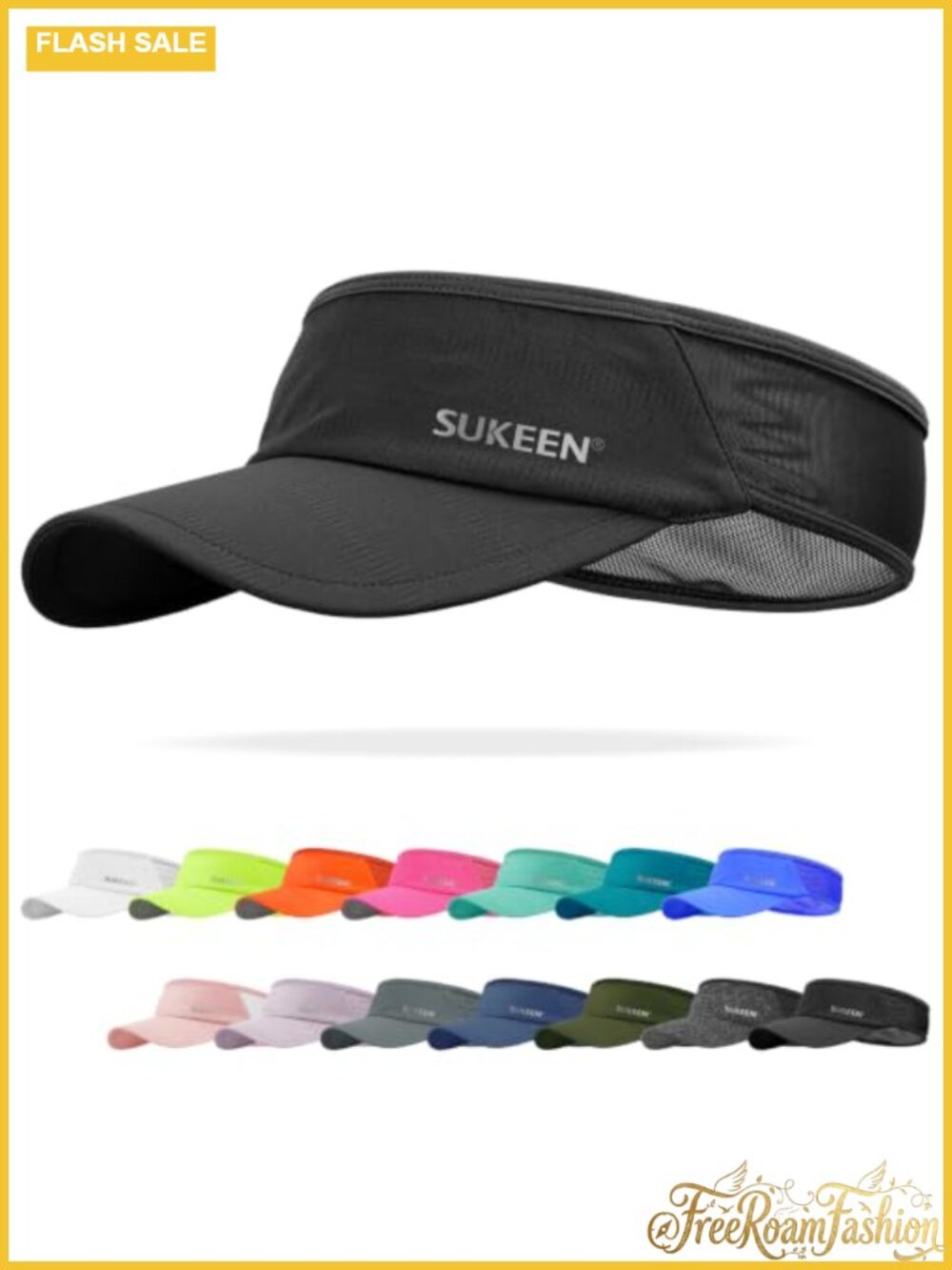 Lightweight Sports Sun Visor UPF50+ Packable Quick-Dry Stretch Fit